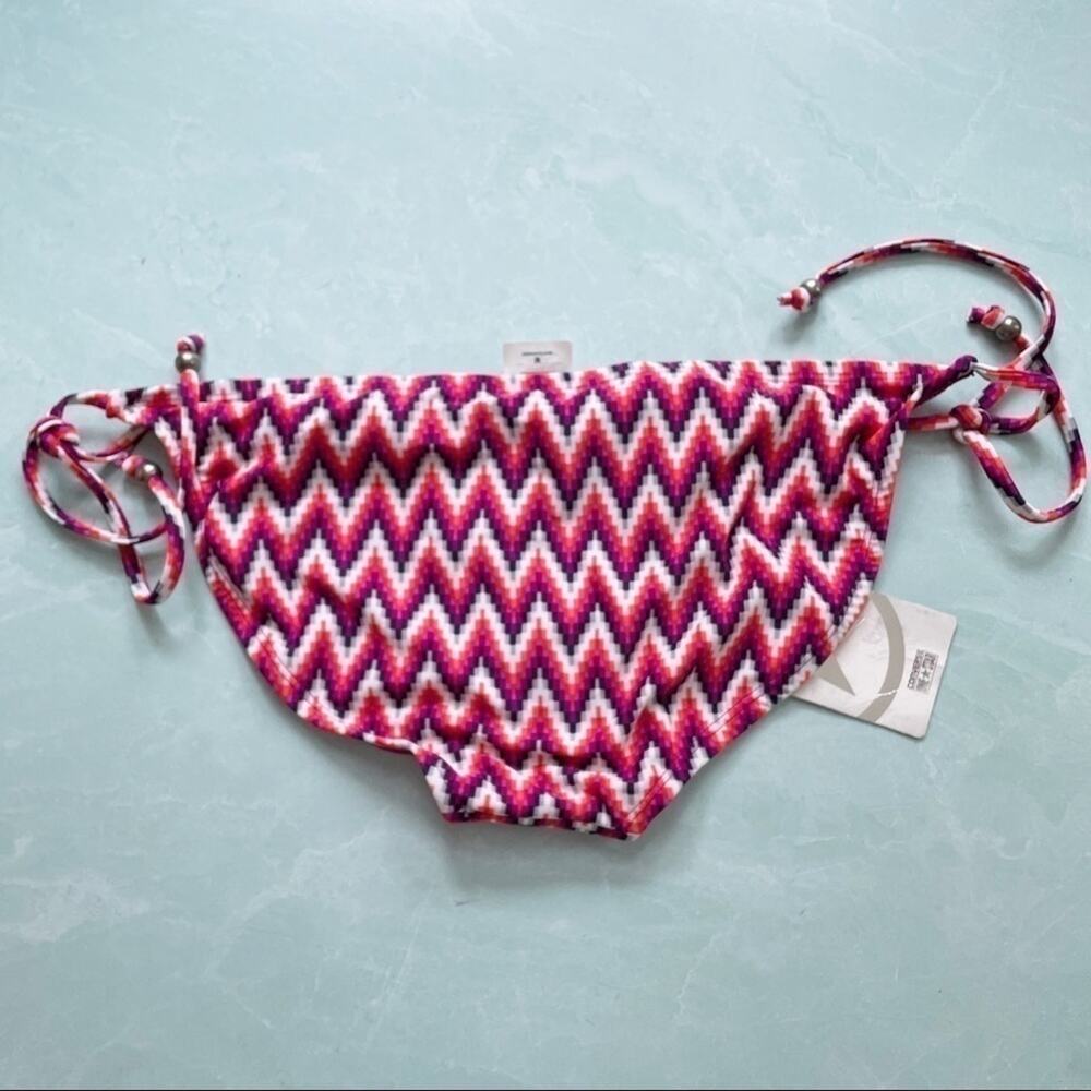 Converse Zig Zag Pattern Tie Sides Bikini Bottom M - image 3